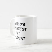 "Die größte F-Tasse der Welt" Kaffeetasse (Vorderseite Links)