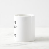 "Die größte F-Tasse der Welt" Kaffeetasse (Mittel)