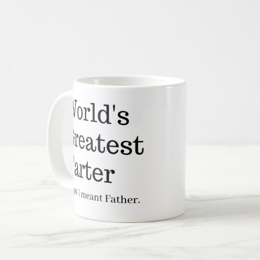 Die größte Farter-I-Tasse der Welt für gemeine Vat Kaffeetasse (Vorderseite Links)