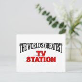 Die größte Fernsehstation der Welt Postkarte (Stehend Vorderseite)