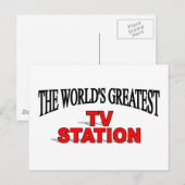 Die größte Fernsehstation der Welt Postkarte (Vorne/Hinten)