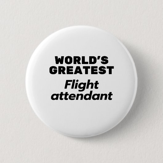 Die größte Flugbegleiterin der Welt Button (Vorderseite)