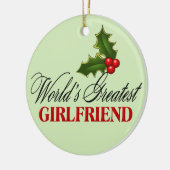 Die größte Freundin der Welt Keramik Ornament (Links)