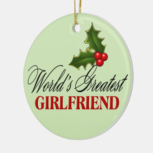 Die größte Freundin der Welt Keramik Ornament (Links)