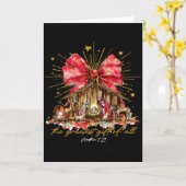 Die größte Gabe aller Weihnachtskrippen christlich Karte (Gelbe Blume)