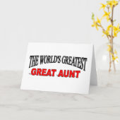 Die größte große Tante der Welt Karte (Gelbe Blume)