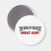 Die größte große Tante der Welt Magnet (Vorderseite/Rückseite)