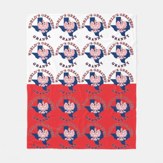 Die größte Großmutter der Welt Fleecedecke (Vorderseite)