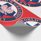 Die größte Großmutter der Welt Geschenkpapier (Ecke)