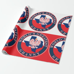 Die größte Großmutter der Welt Geschenkpapier