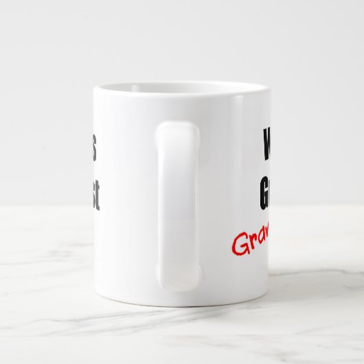 Die größte Großmutter der Welt Jumbo-Tasse (Rückseite)