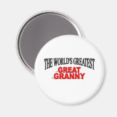 Die größte Großmutter der Welt Magnet (Vorderseite/Rückseite)