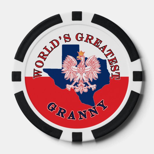 Die größte Großmutter der Welt Pokerchips (Vorderseite)