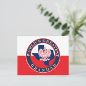Die größte Großmutter der Welt Postkarte (Stehend Vorderseite)