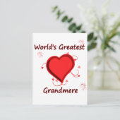 Die größte Großmutter der Welt Postkarte (Stehend Vorderseite)