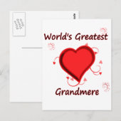 Die größte Großmutter der Welt Postkarte (Vorne/Hinten)