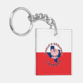 Die größte Großmutter der Welt Schlüsselanhänger (Vorderseite links)