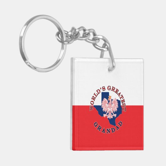 Die größte Großmutter der Welt Schlüsselanhänger (Vorderseite links)