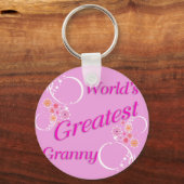 Die größte Großmutter der Welt Schlüsselanhänger (Vorderseite)