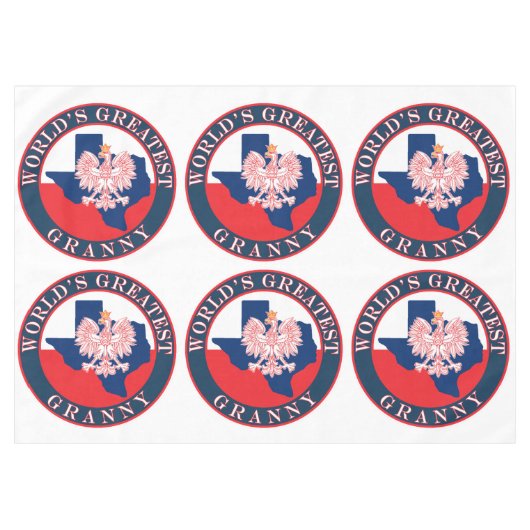 Die größte Großmutter der Welt Tischdecke (Vorderseite (Horizontal))