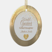 Die größte Großtochter der Welt - Weihnachten Keramik Ornament (Rechts)