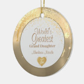 Die größte Großtochter der Welt - Weihnachten Keramik Ornament (Links)