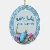 Die größte Großtochter der Welt - Weihnachten Keramikornament (Rechts)