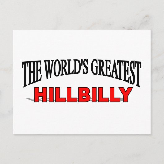 Die größte Hillbilly der Welt Postkarte (Vorderseite)