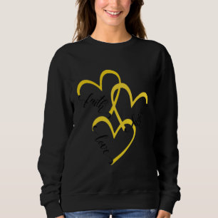 Die größte ist Liebe verankert im Glauben und lebt Sweatshirt