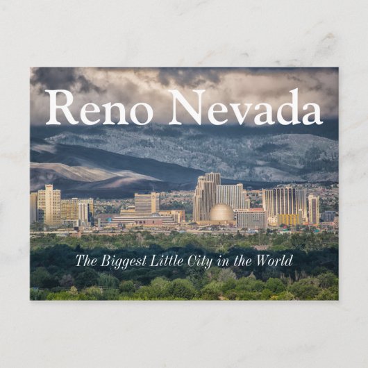 Die größte kleine Stadt der Welt Postkarte (Vorderseite)