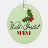 Die größte Krankenschwester der Welt Keramik Ornament (Links)