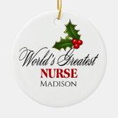 Die größte Krankenversicherung der Welt Keramik Ornament (Vorne)