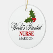 Die größte Krankenversicherung der Welt Keramik Ornament (Links)