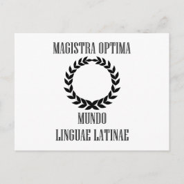 Die größte lateinische Lehrerin der Welt (weiblich Postkarte
