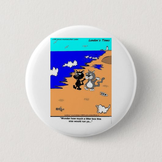 Die größte Litterbox der Welt - Funny Gifts & T-Sh Button (Vorderseite)