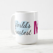 Die größte Mama der Welt (15 oz) Kaffee-Tasse Kaffeetasse (Vorderseite Links)
