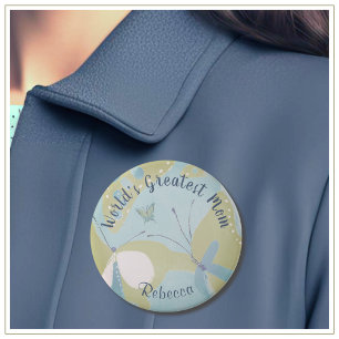 Die größte Mama der Welt für gemischte Medien Button