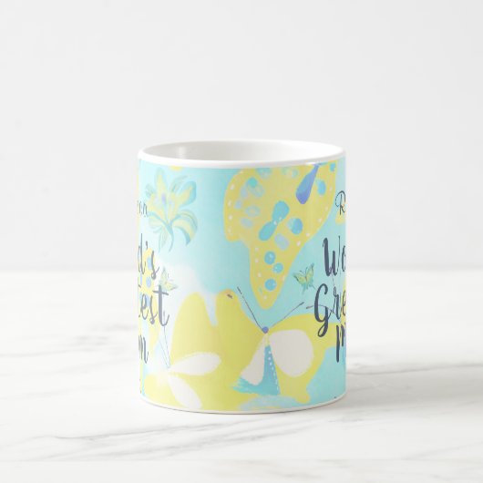 Die größte Mama der Welt für gemischte Medien Kaffeetasse (Mittel)