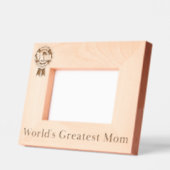 Die größte Mama der Welt Geätzte Rahmen (Links)
