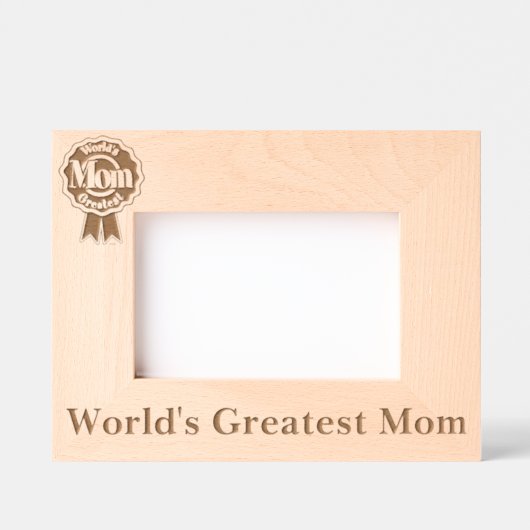 Die größte Mama der Welt Geätzte Rahmen (Vorderseite)