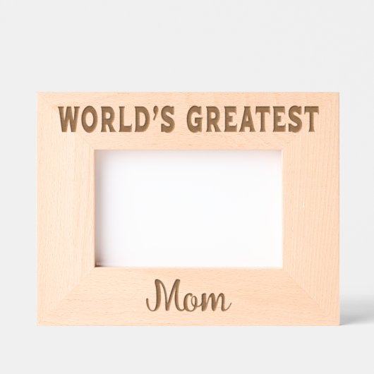 Die größte Mama der Welt Geätzte Rahmen (Vorderseite)