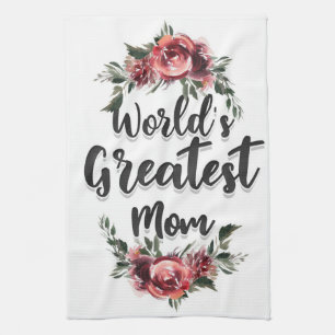 Die größte Mama der Welt  Geschenk für Mama Geschirrtuch