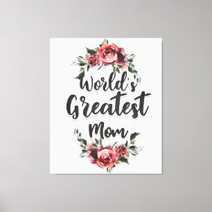 Die größte Mama der Welt Geschenk für Mama Leinwanddruck