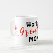 Die größte Mama der Welt Kaffeetasse (Vorderseite Links)