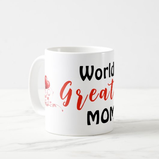 Die größte Mama der Welt Kaffeetasse (Vorderseite Links)