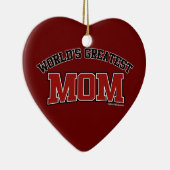 Die größte Mama der Welt Keramik Ornament (Rechts)