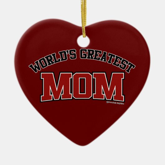 Die größte Mama der Welt Keramik Ornament (Vorne)