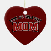 Die größte Mama der Welt Keramik Ornament (Hinten)