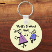 Die größte MAMA der Welt! Schlüsselanhänger (Vorderseite)