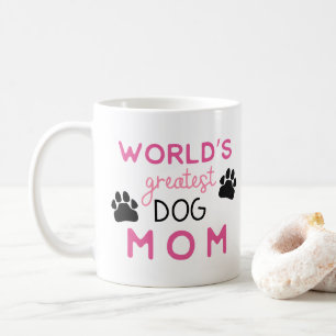 Die größte Mama von Hunden mit Foto in Pink Kaffeetasse
